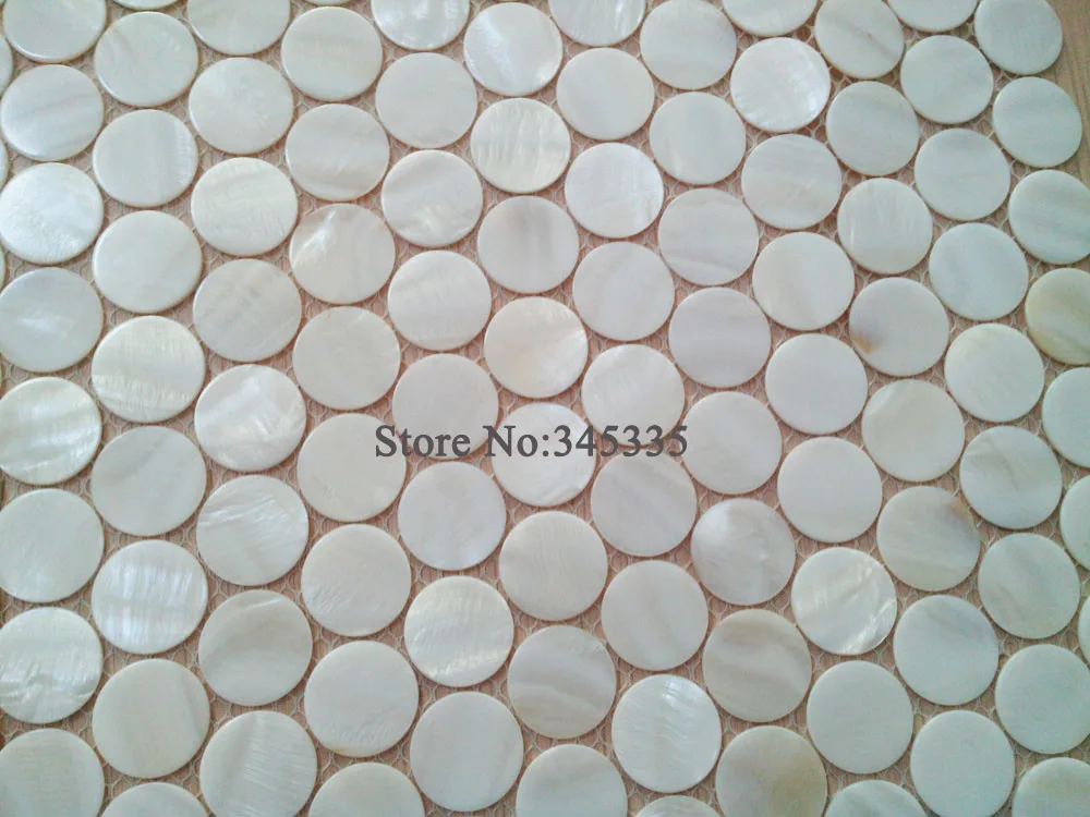 Круглая мозаичная плитка с белым корпусом перламутровые кухонные обои для душа