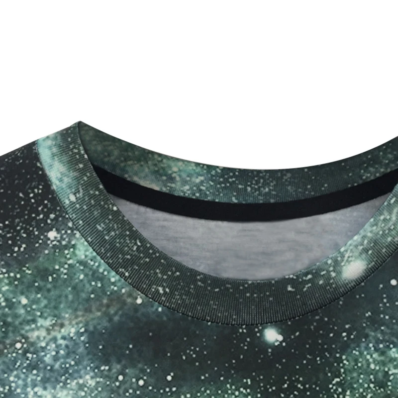 Брендовая Мода 2017 мужская летняя футболка топы хип хоп 3D Lanscape с принтом Футболка