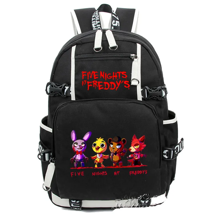 Пять Ночей В фредди Фредди Рюкзак Чика Foxy Бонни FNAF Плечо 44x15x33 cm Модный Путешествовать Спорт Уличный Кемпинг