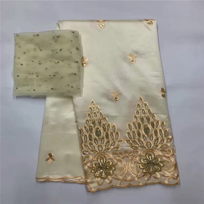 Оптовая продажа красные нигерийские шелковые кружевные ткани George свадебные