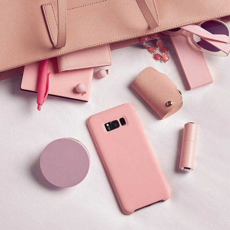 Силиконовый чехол для Samsung Galaxy S8 Plus Note 8 защита 360 роскошный мягкий силиконовый