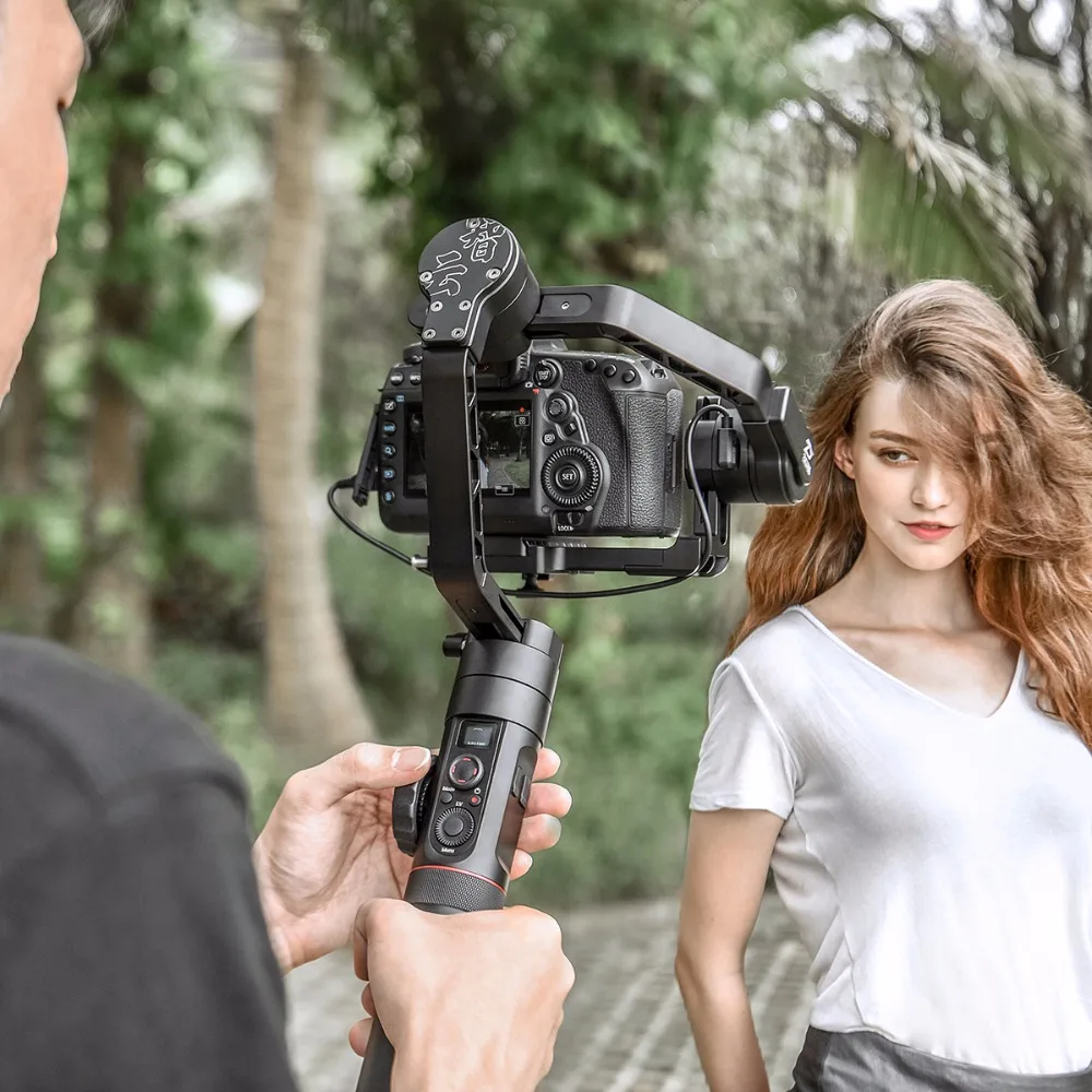 Ulanzi Zhiyun кран 2 3 оси ручной карданный видео Камера Стабилизатор Следуйте Фокус для
