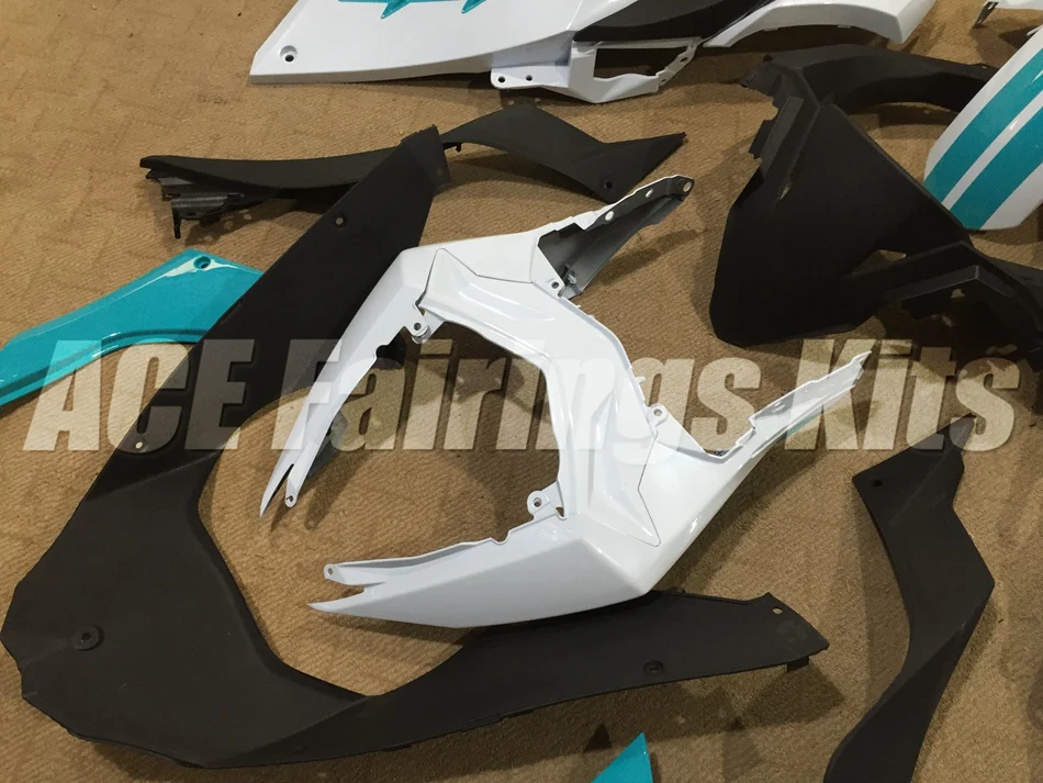 New Injection Mold Abs bike Fairings Kit Fit for kawasaki EX300 2013 2014 2015 Ninja300 13 14 15 EX 300 Bodywork sky blue white |