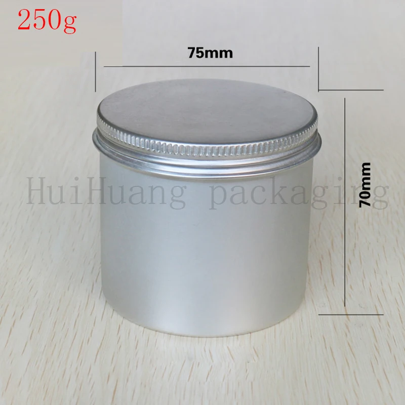 Пустые алюминиевые контейнеры для крема 20 шт. 250 г оловянные косметические
