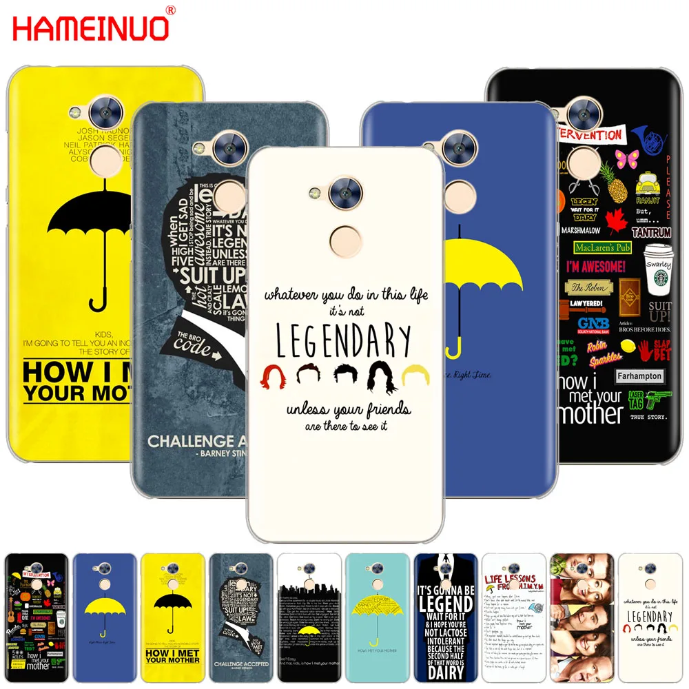 HAMEINUO Как я встретил вашу маму himym цитаты чехол для телефона Huawei Honor 10 V10 4A 5A 6A 7A 6C 6X 7X