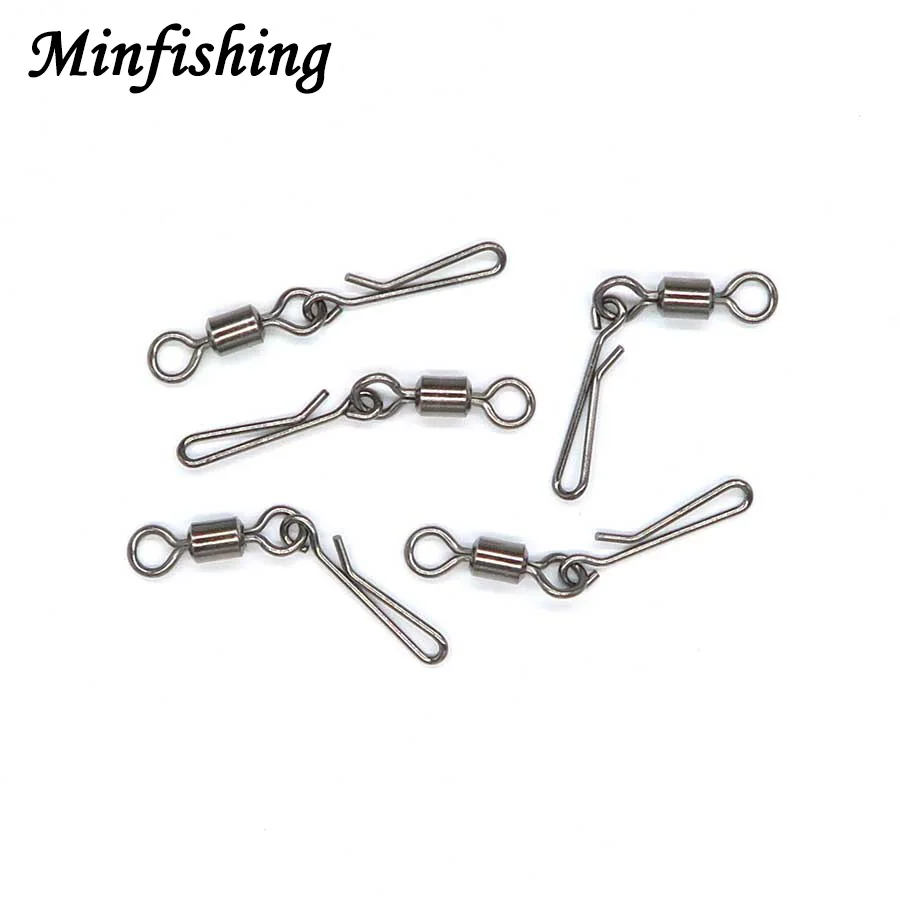 Minfishing 250 шт./лот поворотный Рыболовный MS + GS из нержавеющей стали роликовый