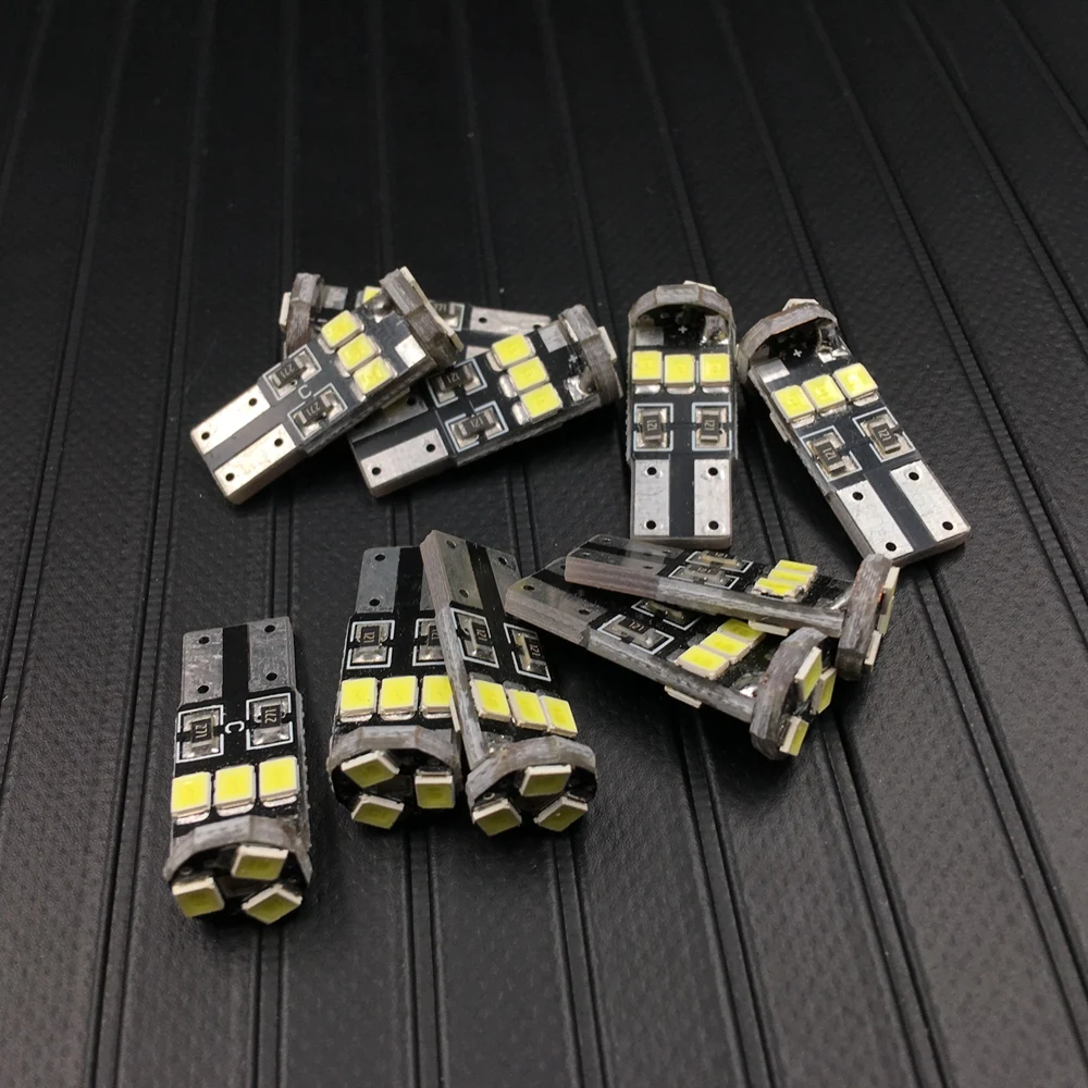 10 шт. T10 9SMD 2835 светодиодный габаритный фонарь CANBUS без ошибок 12 В купольные лампы