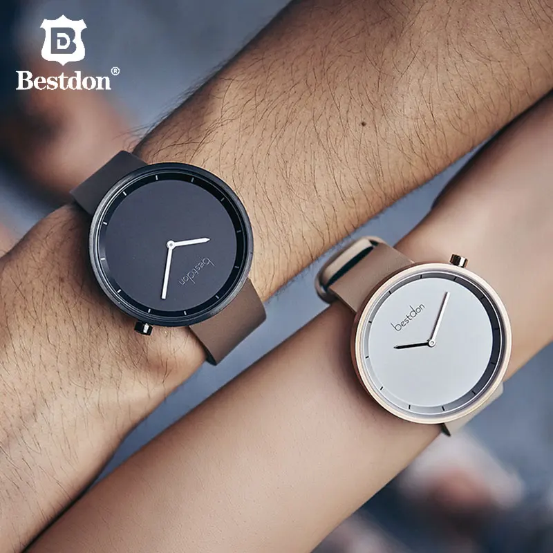 Bestdon Couple Watch For Lovers Minimalist personalized Trending Japanese Quartz Wristwatch Math Unisex Valentine's Day Present