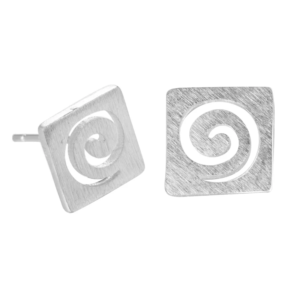 Квадратные геометрические серьги-пусеты Chereda для женщин и мужчин винтажный