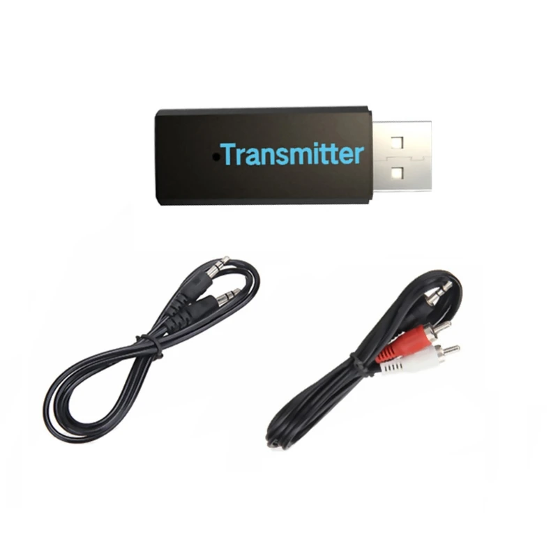Новый USB беспроводной Bluetooth стерео аудио музыкальный передатчик 5 в 3 мм A2DP Ключ