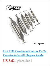 XCAN 1 шт. 6-35 мм шестигранный хвостовик с титановым покрытием прямой слот 13 шаг высокоскоростная стальная Дырокол Набор P6M5 шаг сверла
