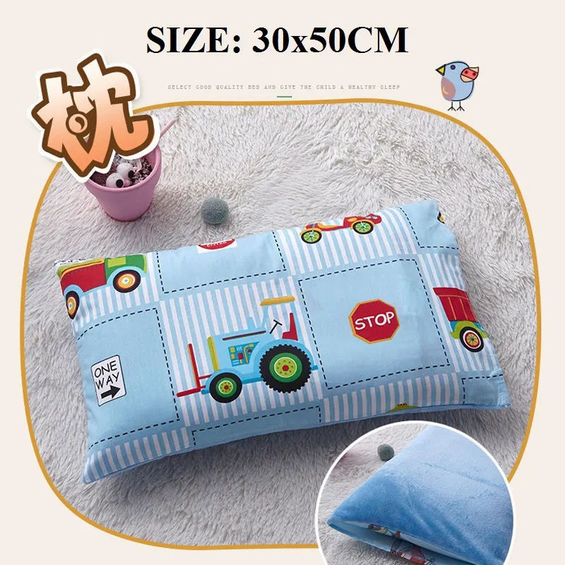 car 30x50cm Прямоугольная детская подушка, милая детская подушка для головы, Студенческая Подушка для сна, не скатывается, формирующая подушка для младенцев, поддержка для сна - Цвет: car 30x50cm