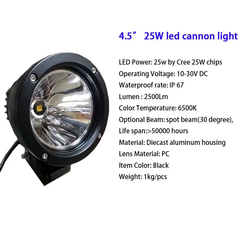 Светодиодсветильник лампа для вождения 25 Вт 4 5 дюйма|spot led|offroad lampoffroad led |