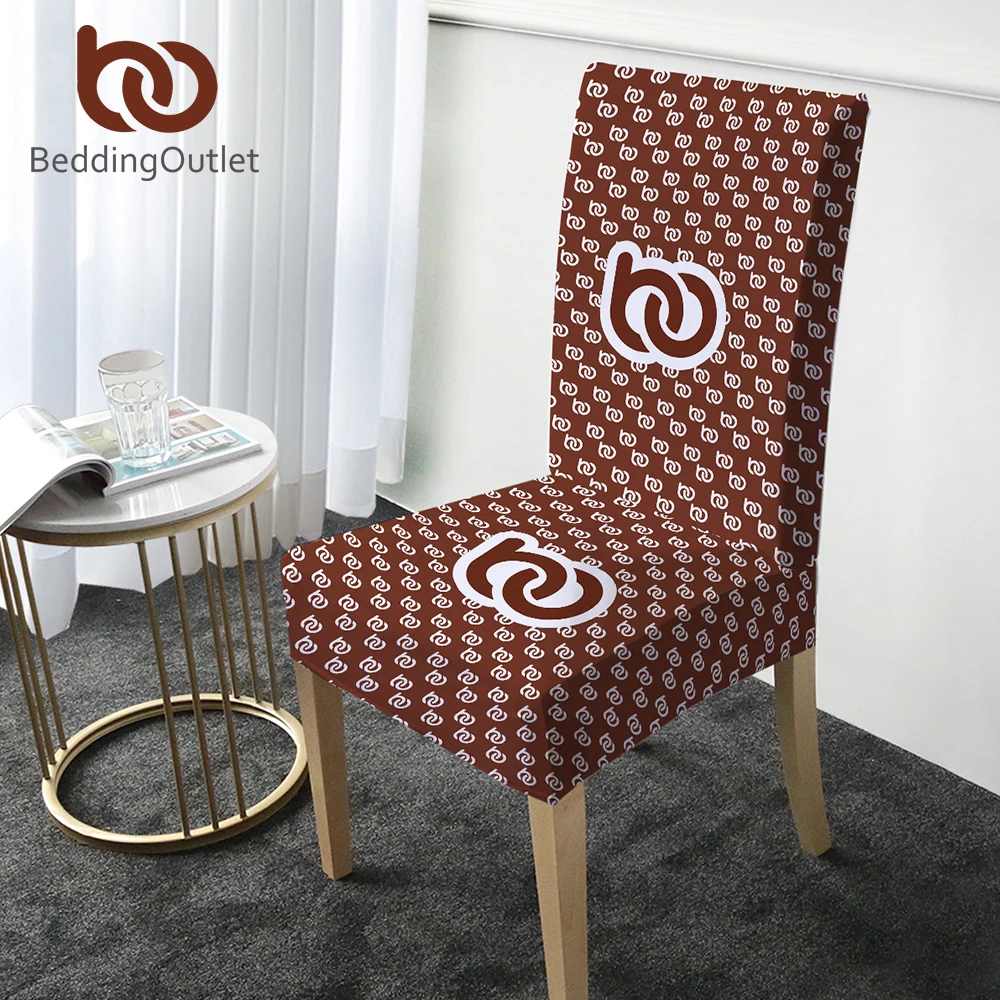 BeddingOutlet Чехлы для обеденных стульев на заказ эластичное покрытие из спандекса с