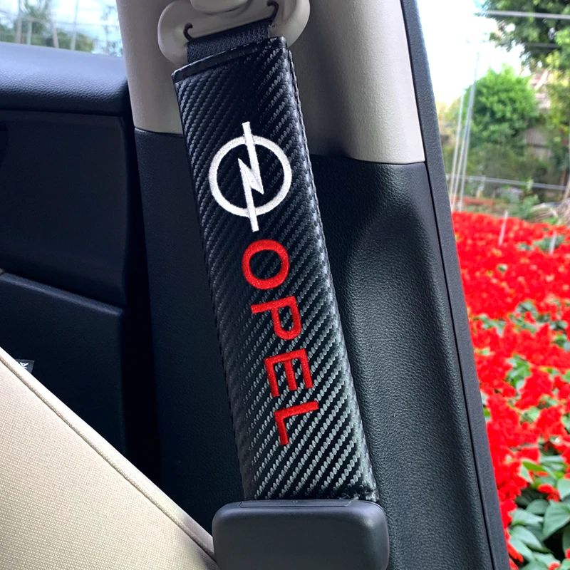 Коврик для ремня безопасности из углеродного волокна чехол OPEL Corsa Insignia Astra Antara Meriva