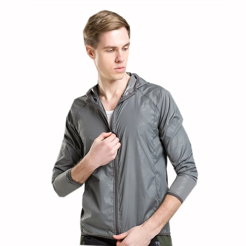 Мужские куртки для активного отдыха спортивные из кожи с защитой от солнца