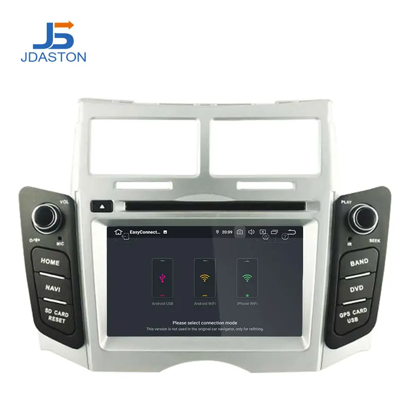 JDASTON Android 9,0 автомобильный dvd-плеер для Toyota Yaris 2005-2011 gps навигация 2 Din автомагнитола стерео Авто Аудио Восьмиядерный 4G+ 64G
