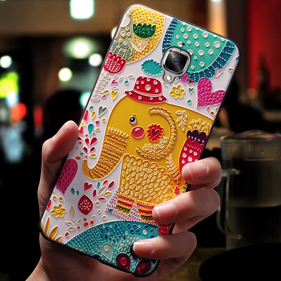 Чехол чехол для One Plus oneplus 3 3T Силиконовый 3D мобильный на оригинальном роскошном
