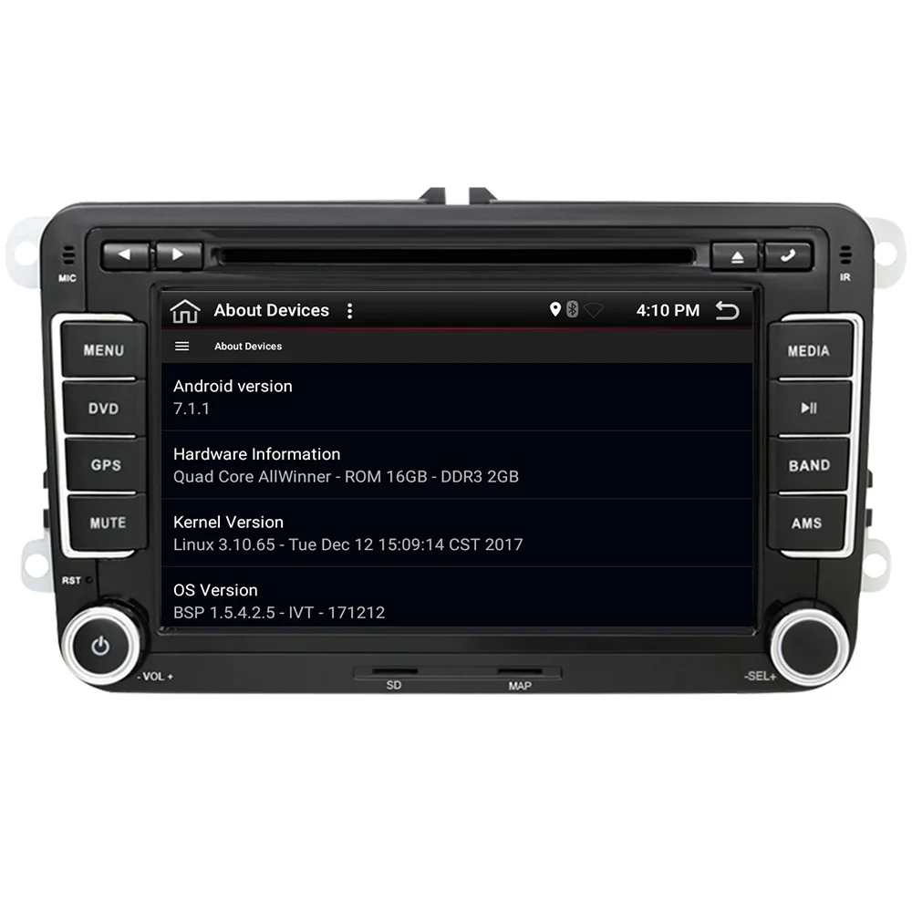 Quad сердечники 2 Din Android 7 1 VW Car Audio DVD плеер gps для гольфа 6 поло Бора JETTA B6 PASSAT tiguan SKODA