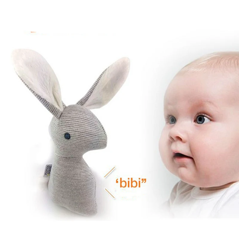 

2019 BB Rabbit Baby Toys Plush Bunny Rattle mobiles Infant Ring Bell Crib Bed Hanging Animal Bebe Toy Kids Doll I0112