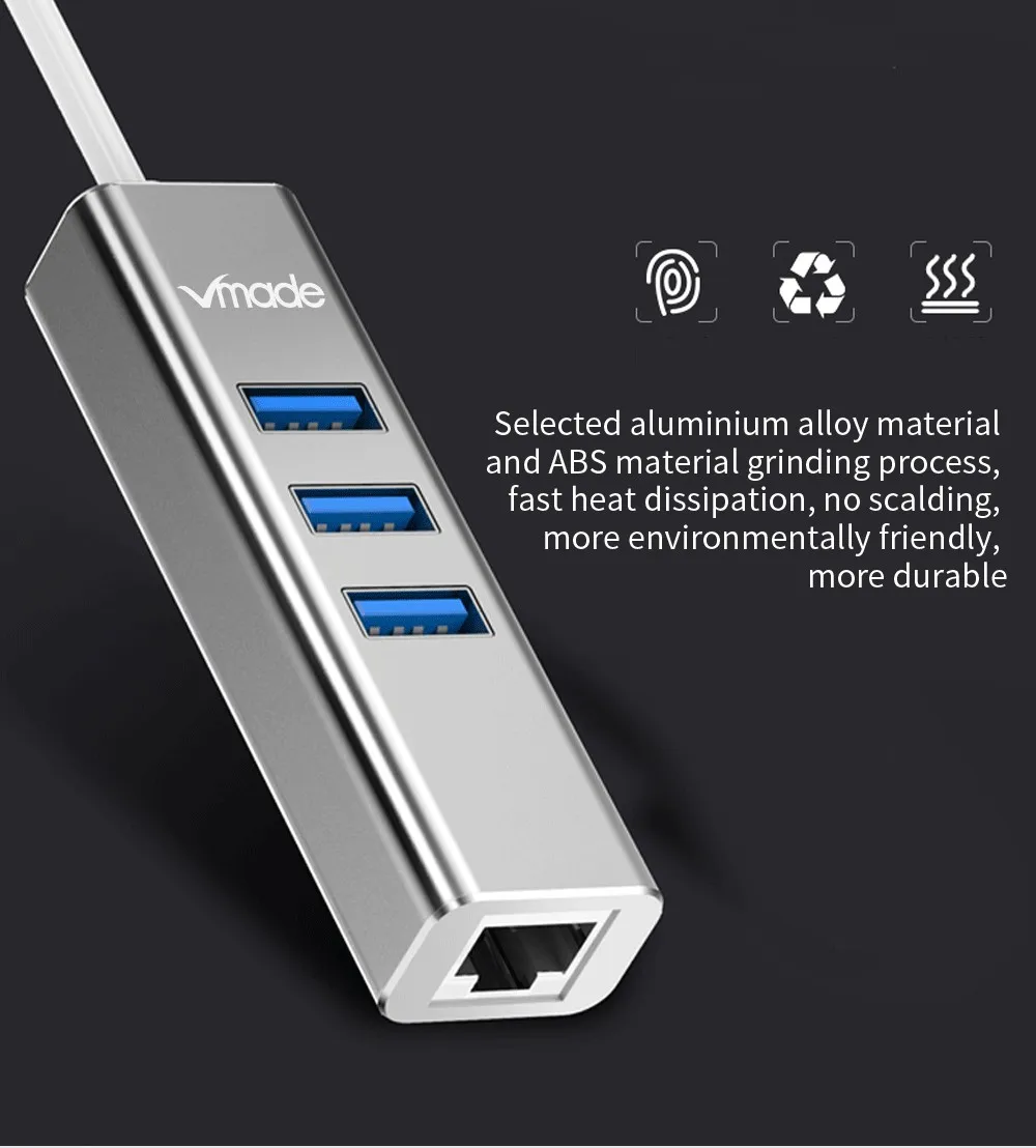 Usb-хаб USB Ethernet USB 3,0 2,0 в LAN концентратор для Xiaomi Mi Box 3/S Android ТВ приставка Ethernet адаптер Сетевая карта USB LAN