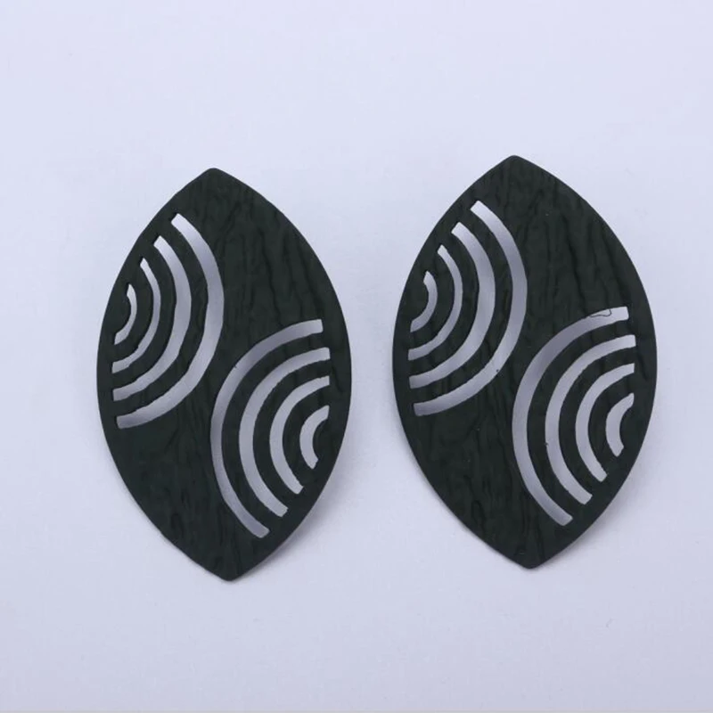 EC387 Stud Earring Metal Cut out the Leaves Earrings Simple Charming Personality Women Jewelry 2019 Fashion Vintage Trendy | Украшения и