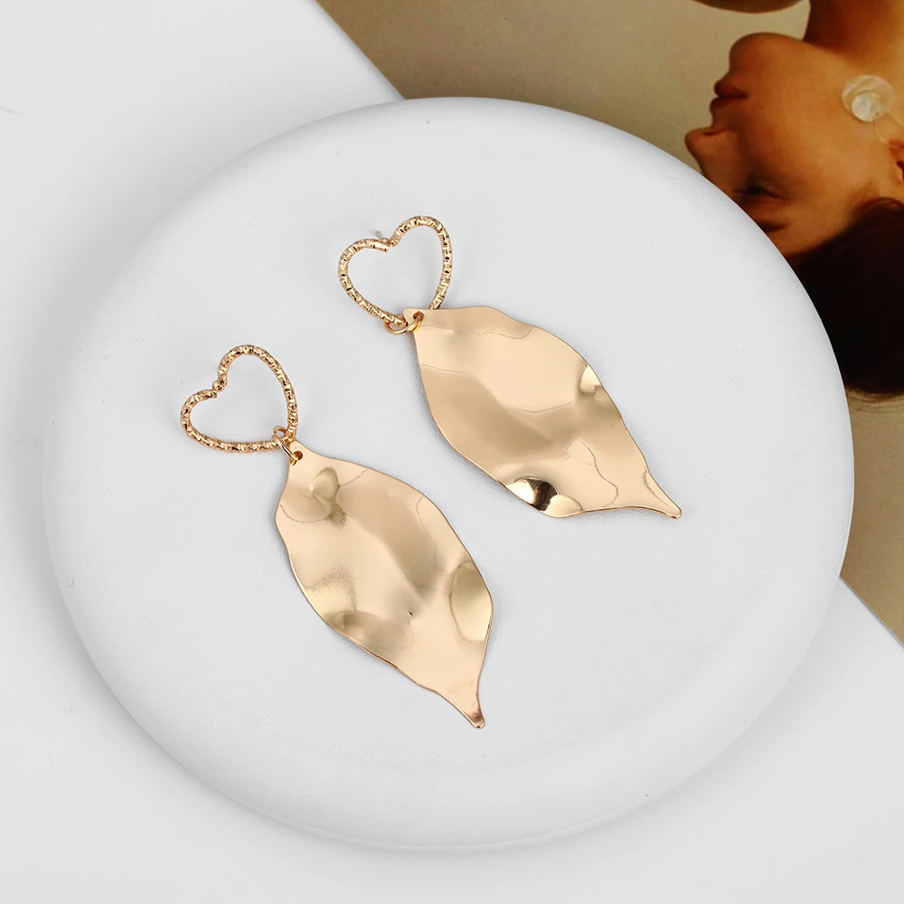 Хит богемное дерево листья сердце Длинная подвеска металлические серьги женские