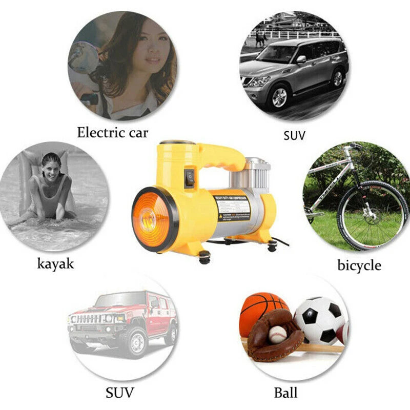 Новый портативный мини автомобильный Воздушный Компрессор Электрический насос