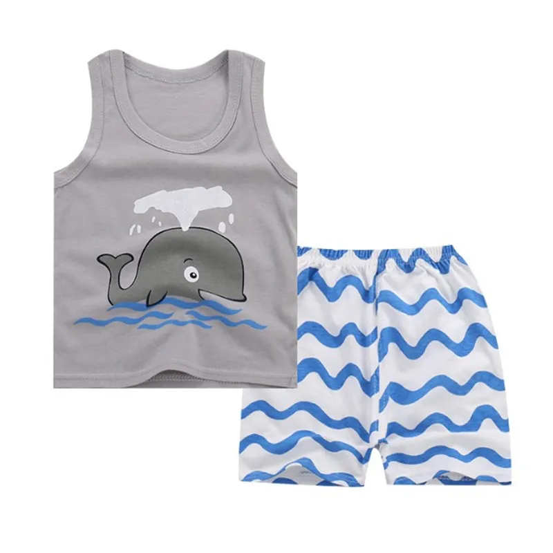 Комплект пижамы для детей 2019 летние футболки с изображением героев мультфильма