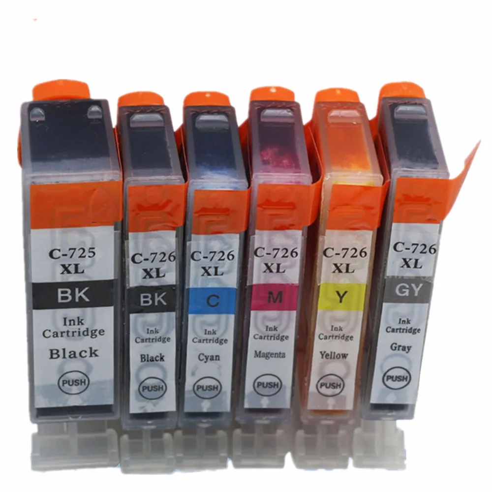 

Replacement PGI-725 CLI-726 PGI-725XL PGI 725 725XL PGI725 PGI725XL Ink Cartridge For Canon Pixma MG6170 MG6270 MG8170 MG8270