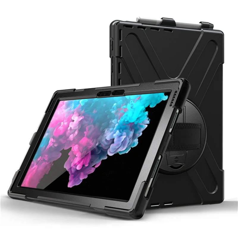 Защитный противоударный силиконовый чехол с подставкой для Microsoft Surface Pro 7 6 5 4 12 3