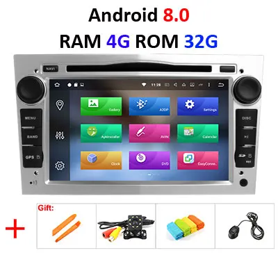 8.0 4G 32G 8 CORE-S Android 9,0 4 ядра/8 ядерный ips экран DSP 2 DIN Автомобильный gps для opel Vauxhall Astra H G J Vectra Antara Zafira Corsa dvd-плеер - Цвет: 8.0 4G 32G 8 CORE-S