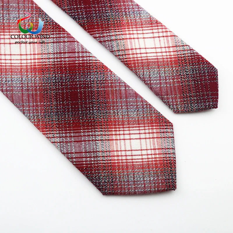 Новое поступление 2018 мужские хлопковые галстуки в клетку мягкие винтажные