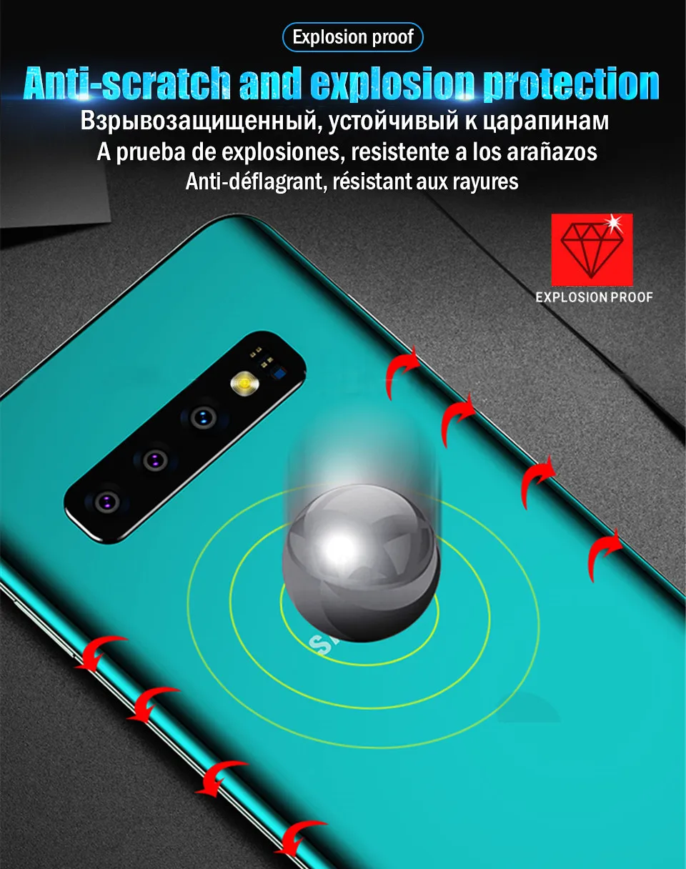 15D Передняя и задняя Гидрогелевая пленка для samsung Galaxy s10e S8 S9 Plus A10 A50 Защита экрана для Galaxy Note 10 Plus 9 8 не стекло