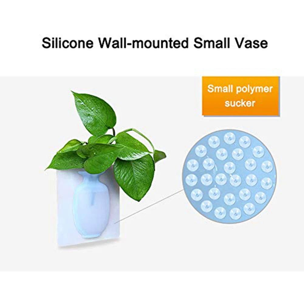 40 # креативная Волшебная Мягкая силиконовая наклейка для бутылки с листьями ваза