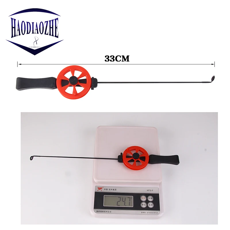 Winter Ice Fishing Rod 33cm Portable Outdoor Pole with Reels Sport Ultra-light Tackle Spinning Casting Hard | Спорт и развлечения