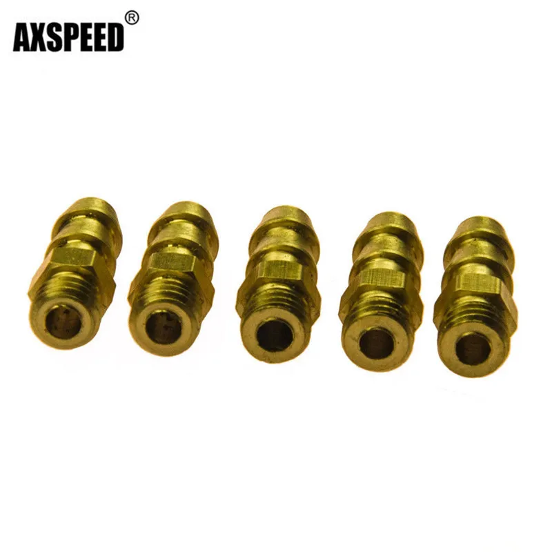 AXSPEED 5/10 шт. Латунь Универсальный M6 резьбовой водяные ниппели для