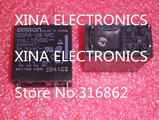 

G5PA-28-MC-12VDC G5PA-28-MC-12V G5PA-28-MC-DC12V G5PA ORIGINAL RELAY 10 шт./лот Бесплатная доставка