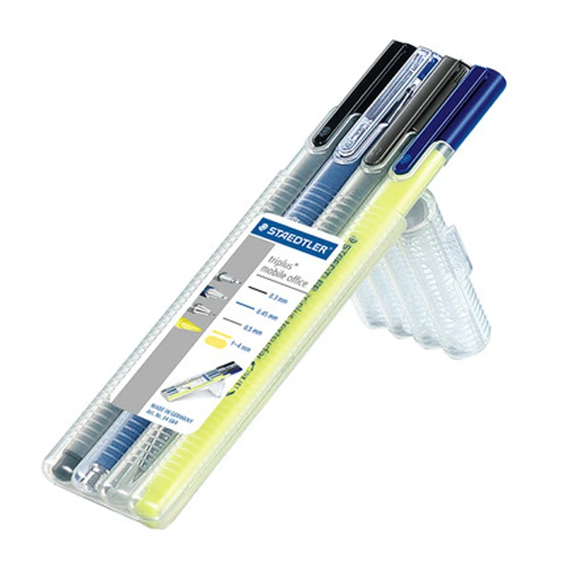 STAEDTLER 34 SB4 цветная Шариковая Ручка-хайлайтер, гелевая ручка, набор тонких ручек для рисования, художественные маркеры, канцелярские принадлежности для школы и офиса