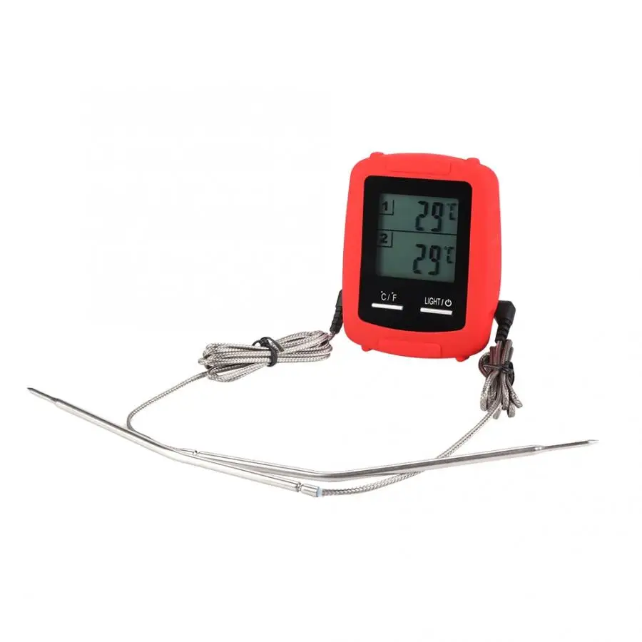 Двухканальный дистанционный термометр для барбекю зонд цифровой приготовления