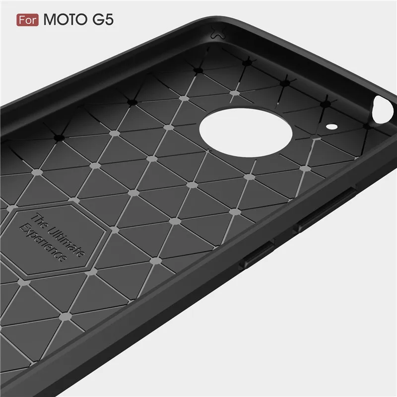Чехол для Motorola Moto G5 роскошный чехол из углеродного волокна с защитой от падения