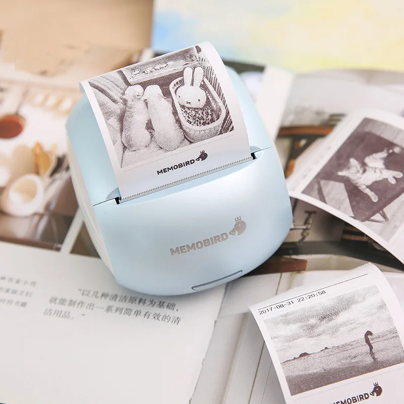 MEMOBIRD G2 портативный принтер wifi принтер штрих-кодов мини термопринтеры телефон беспроводной фотопринтер+ 4 рулона бумаги