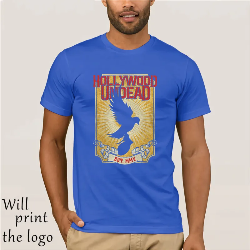 Голливудский полицейский немертвый Золотая Футболка рэп рок группа Лебедь песни