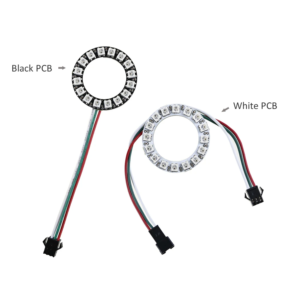 Светодиодный пиксель DC5V WS2812B 16 s биты Кольцо RGB светодиодный модуль адресуемых