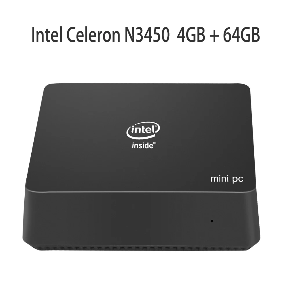 AK5 Мини ПК Windows 10 Intel J3455 4 Гб LPDDR3 64 Emmc двойной HDMI выход 5 8 ггц WiFi Голосовое управление