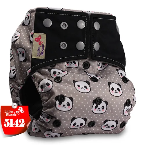 [Littles&Bloomz] бамбуковый уголь Моющиеся Многоразовые тканевые подгузники детские подгузники с карманами многоразовые подгузники - Цвет: 5142