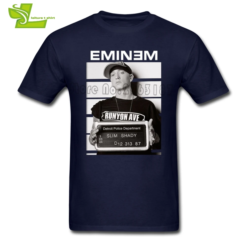 Мужская Тонкая футболка Eminem модная летняя удобная мужская из 100% хлопка новейшая