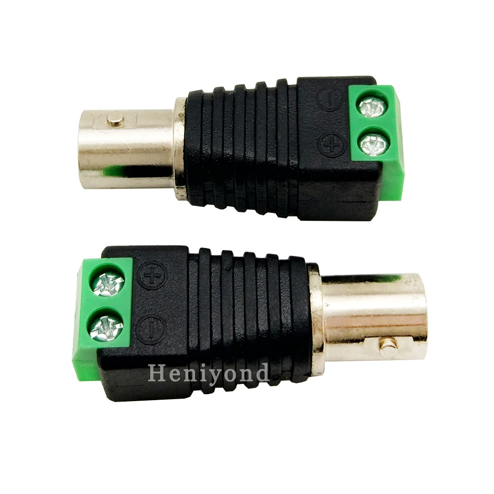 10pcs Cat5 to BNC Female Connector Coax for CCTV Camera UTP Video Balun Adapter Plug For System | Безопасность и защита