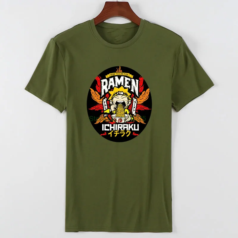 Новая модная футболка Наруто РА Мужская потрясающая Дизайнерская с круглым