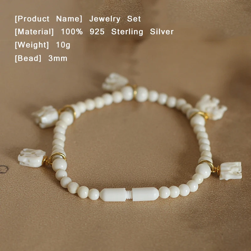 3 мм круглые бусы цепочка ожерелье натуральный камень ручной работы животное